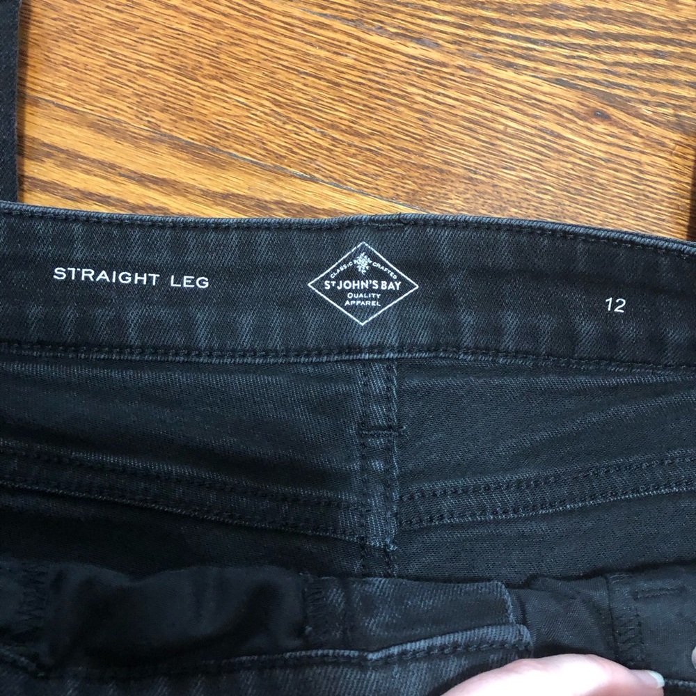 Faded black straight leg size 12 St. John’s Bay - Picture 2 of 6